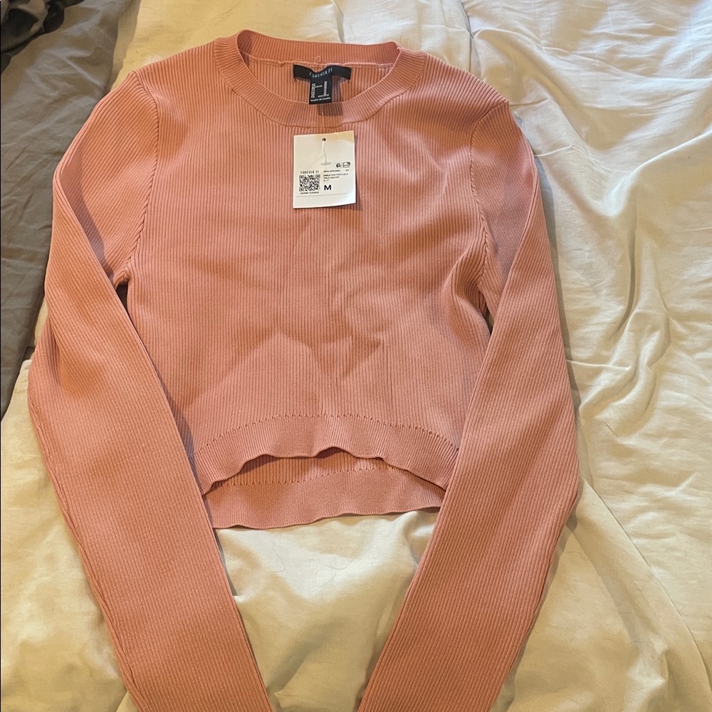 Forever 21 Mauve Ribbed Sweater